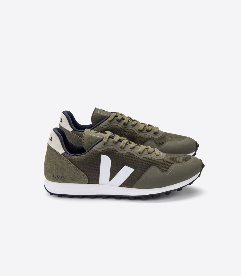 Veja Sneakers Dam - Sdu B-Mesh - Olivgröna/Vita/Beige - 539427-FMA